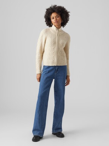 bēšs VERO MODA Adīta jaka 'Adriana'