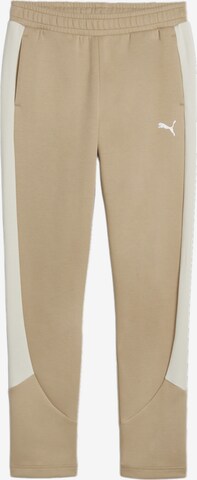 Regular Pantalon de sport 'EVOSTRIPE' PUMA en marron : devant