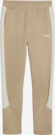 PUMA Workout Pants 'EVOSTRIPE' in Ecru / Light brown / White, Item view