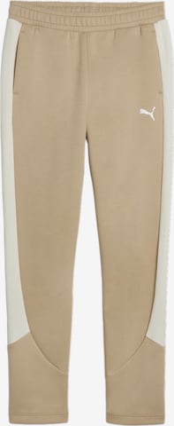 PUMA - regular Pantalón deportivo 'EVOSTRIPE' en marrón: frente