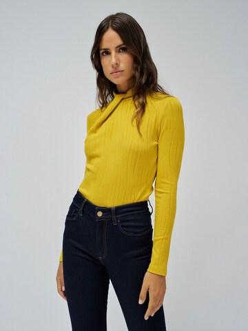 Salsa Jeans Trui in Geel: voorkant