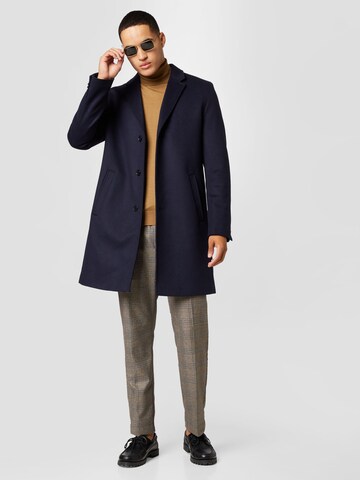 HUGO Red Between-Seasons Coat 'Malte' in Blue