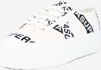 SUPERGA Zemie brīvā laika apavi melns / balts / dabīgi balts, Preces skats