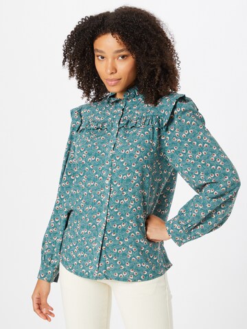 JcSophie Blouse 'Provence' in Groen: voorkant