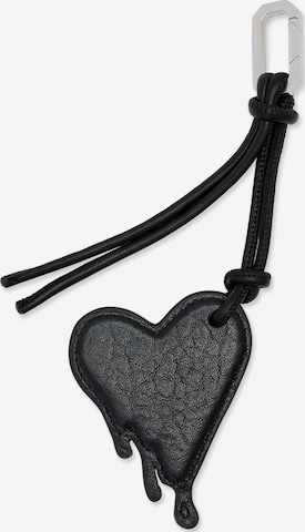 juoda AllSaints Raktų laikiklis 'HEART': priekis