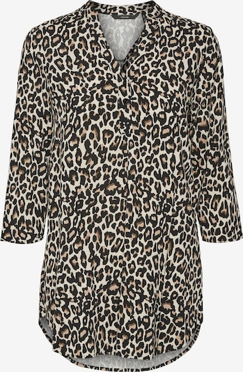 VERO MODA Tunika 'Simply Easy' i brun / lysegrå / sort, Produktvisning