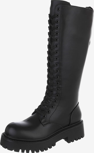 Ital-Design Lace-Up Boots in 36 in Black, Item view