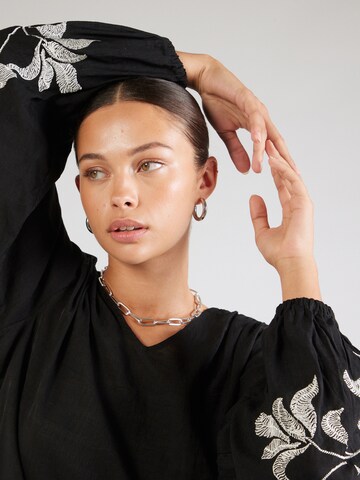 Fransa - Blusa 'FR Harbo' em preto