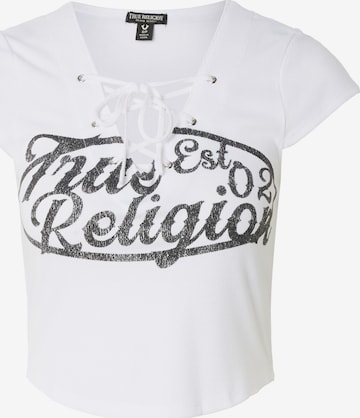 True Religion T-Shirt in Weiß: Vorderseite