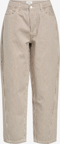 OBJECT Loosefit Farkut 'OBJMOJI' värissä ruskea: etupuoli