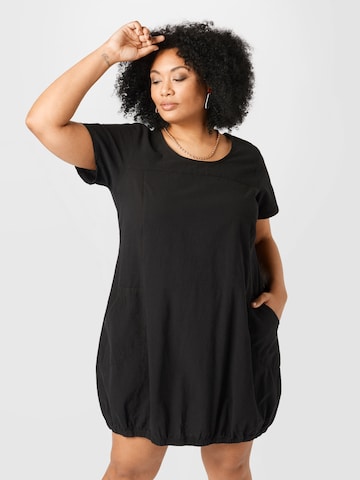 Zizzi - Vestido 'JEASY' em preto: frente