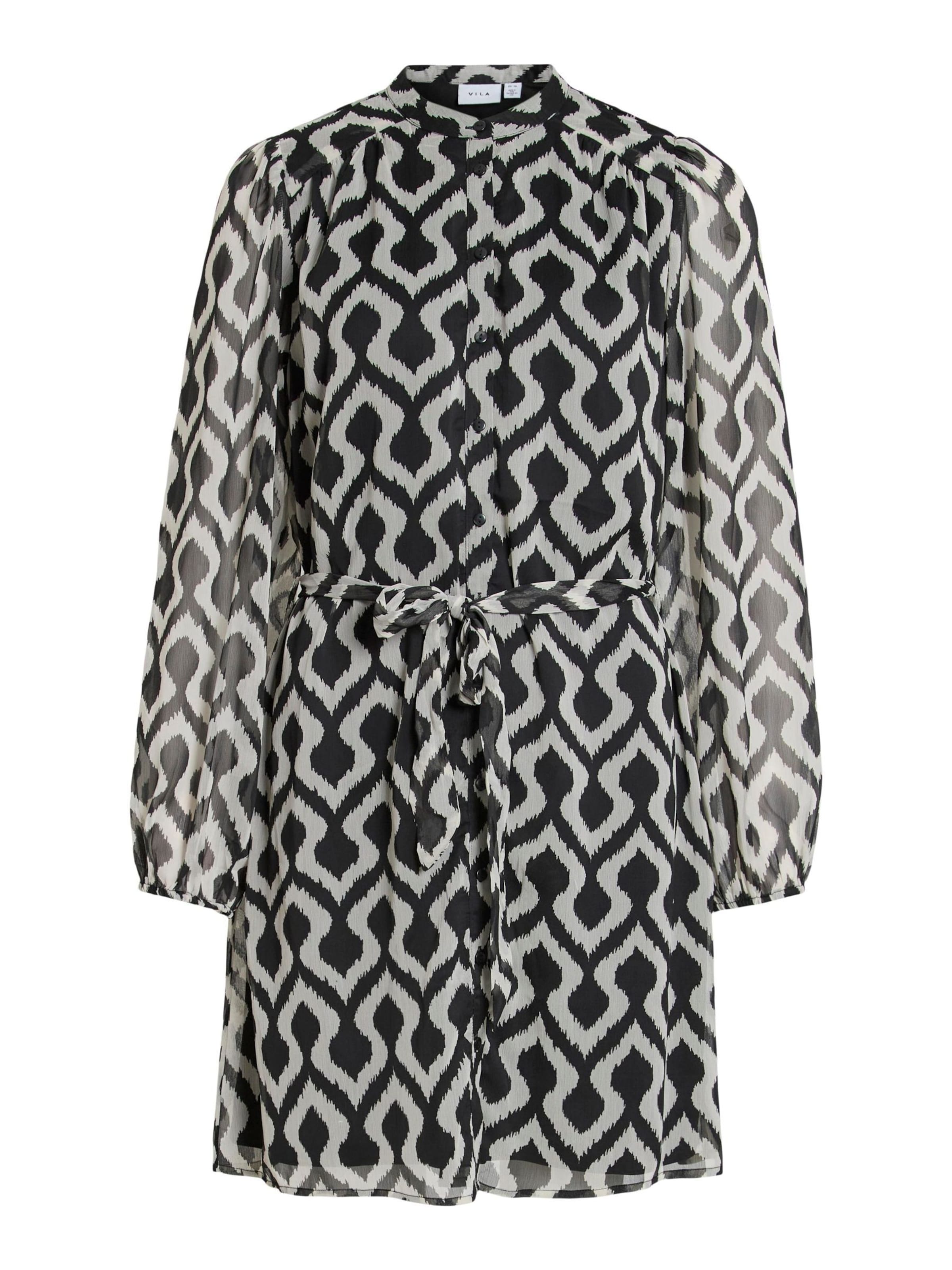 VILA Jurk 'VIFalia' in Zwart: voorkant