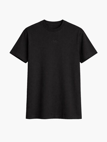 cfab (formerly creamy fabrics) Shirt 'Relaxed Tee' in Zwart: voorkant