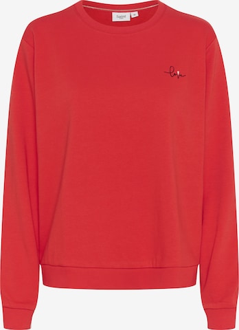 SAINT TROPEZ Sweatshirt 'JettiSZ' in Red: front