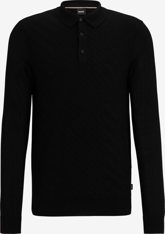 BOSS Sweater 'Padori' in Black: front