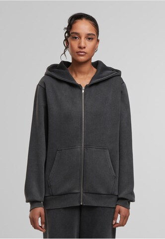Urban Classics Sweatvest in Grijs: voorkant