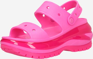 Crocs Босоножки 'Classic Mega Crush' в Ярко-розовый: спереди