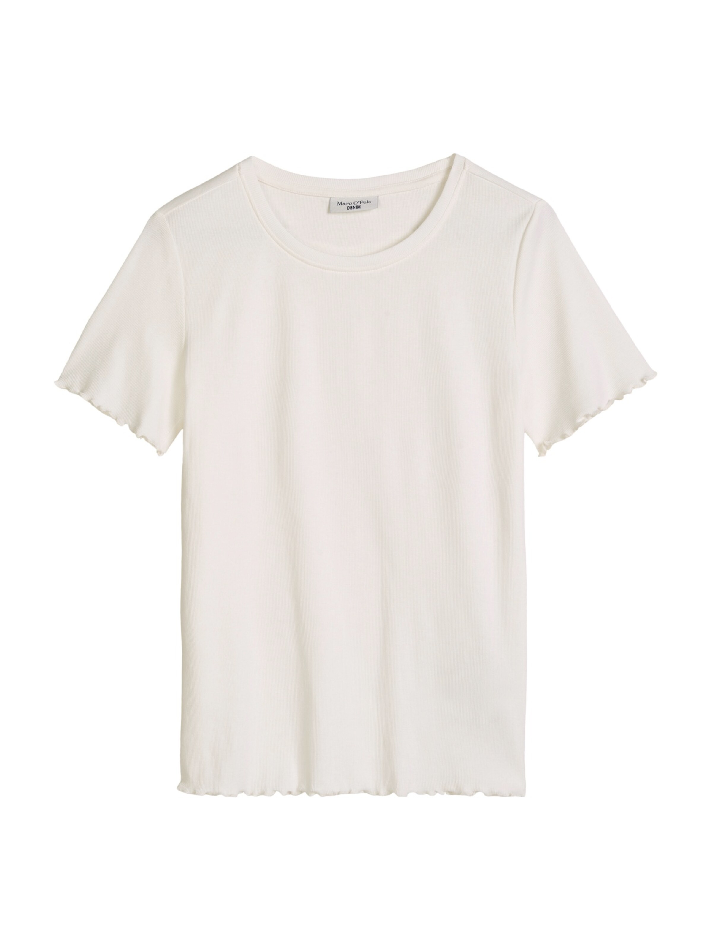 Tricou de la Marc O'Polo DENIM pe alb: față