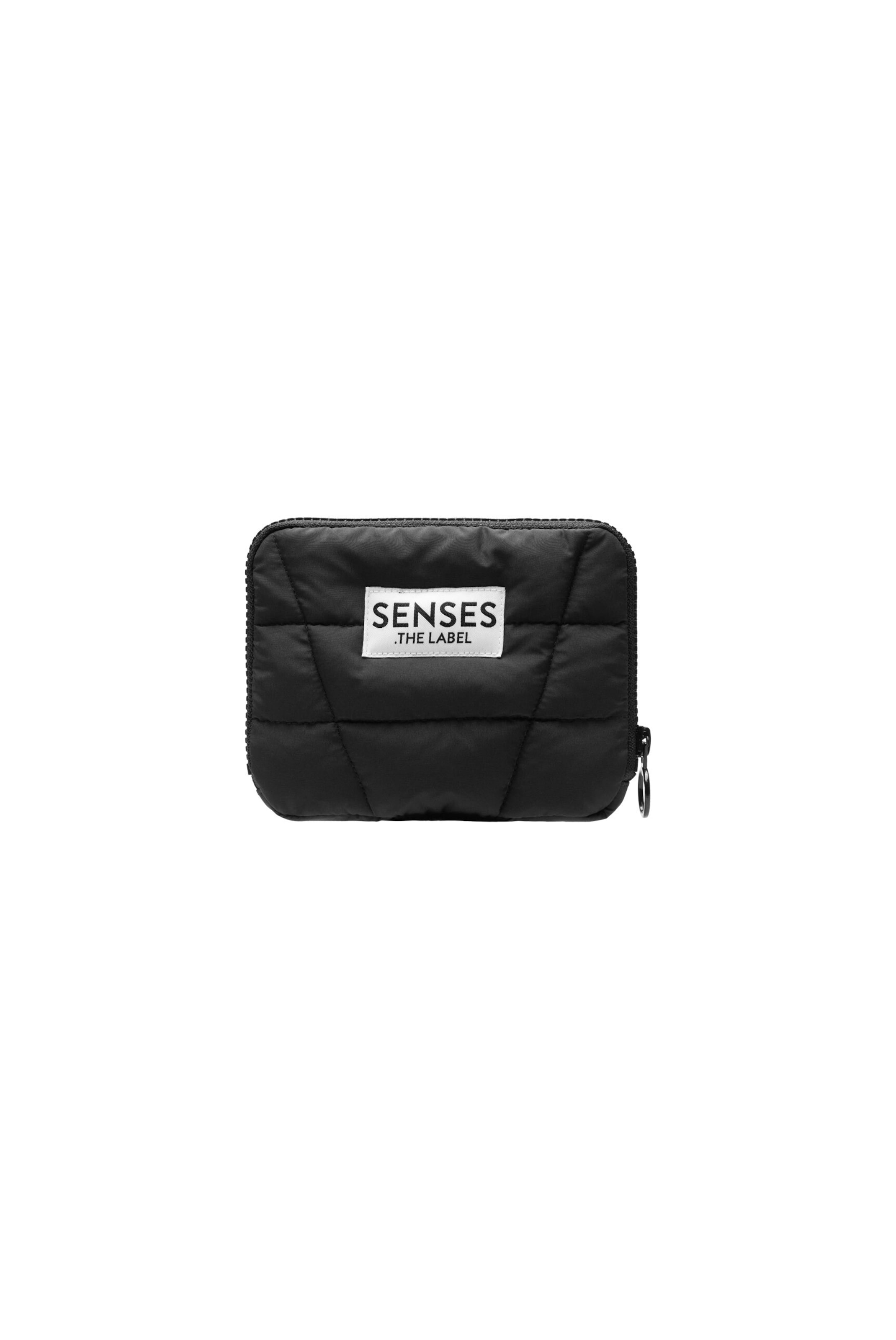 SENSES.THE LABEL Small Puffer Purse AN:EA in Schwarz: Vorderseite