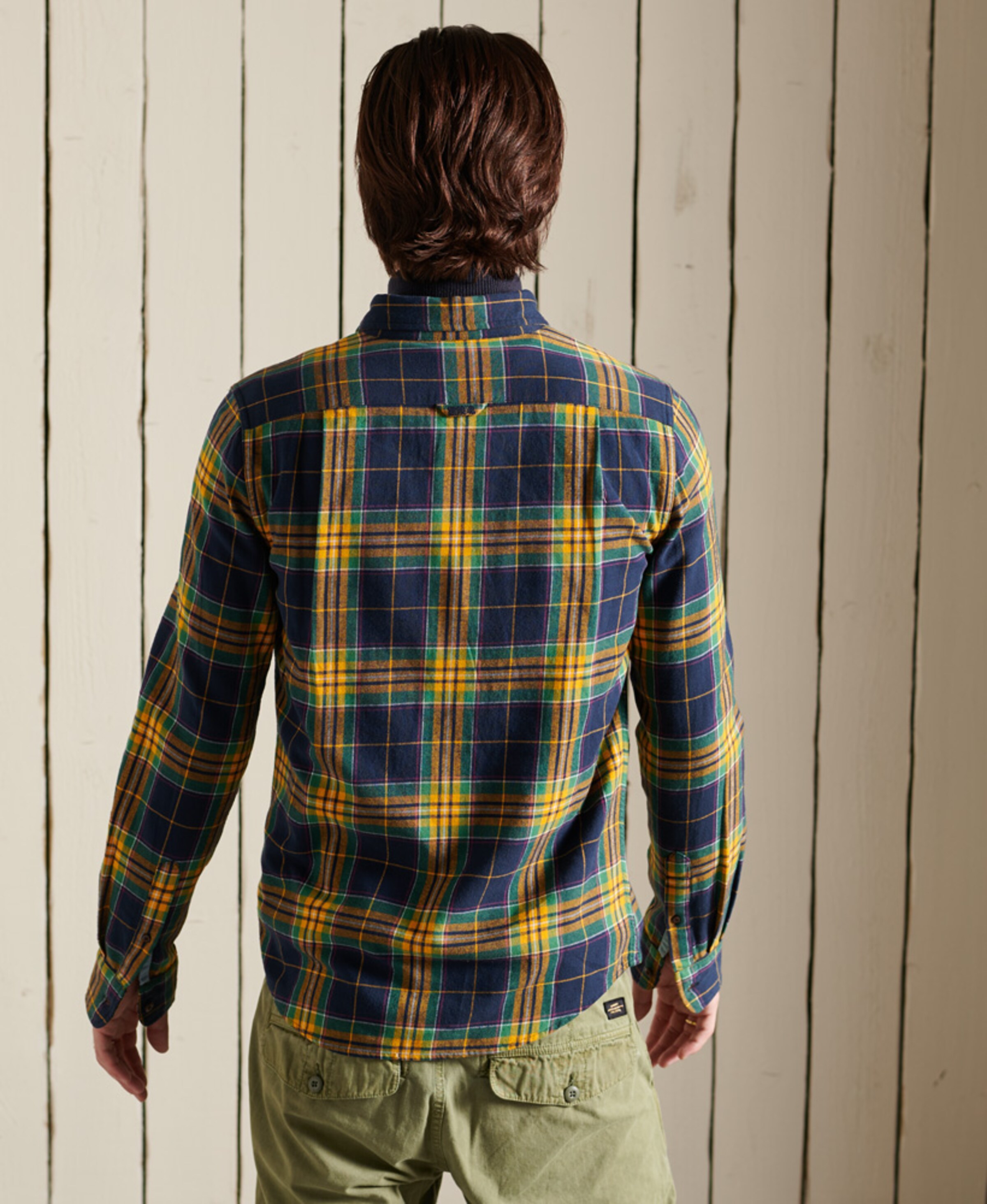 Männer Hemden Superdry SUPERDRY Heritage Lumberjack-Hemd aus Bio-Baumwolle in Gold - JN26422 Männer Hemden Superdry SUPERDRY Heritage Lumberjack-Hemd aus Bio-Baumwolle in Gold - JN26422