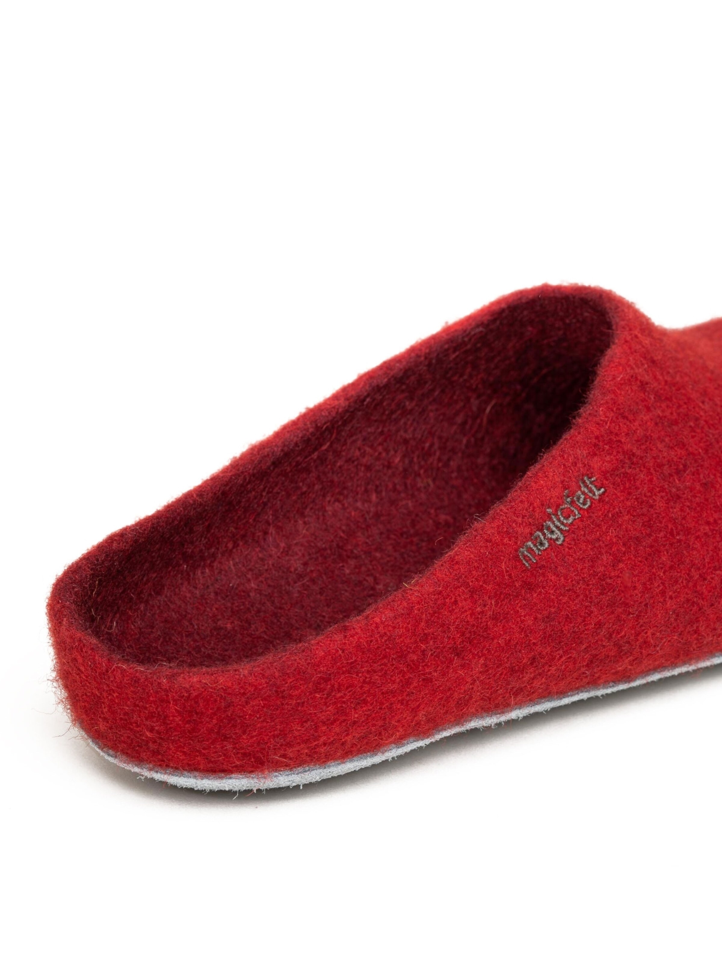 MagicFelt Slippers 'Filzpantoffel AP 701' in Red