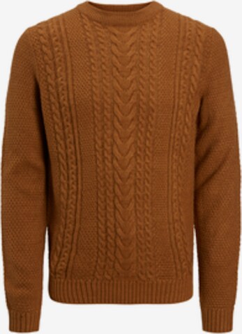 Jack & Jones Plus Sweater 'CRAIG' in Brown: front
