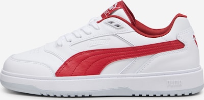 PUMA Baskets basses 'Doublecourt' en rouge cerise / blanc, Vue avec produit