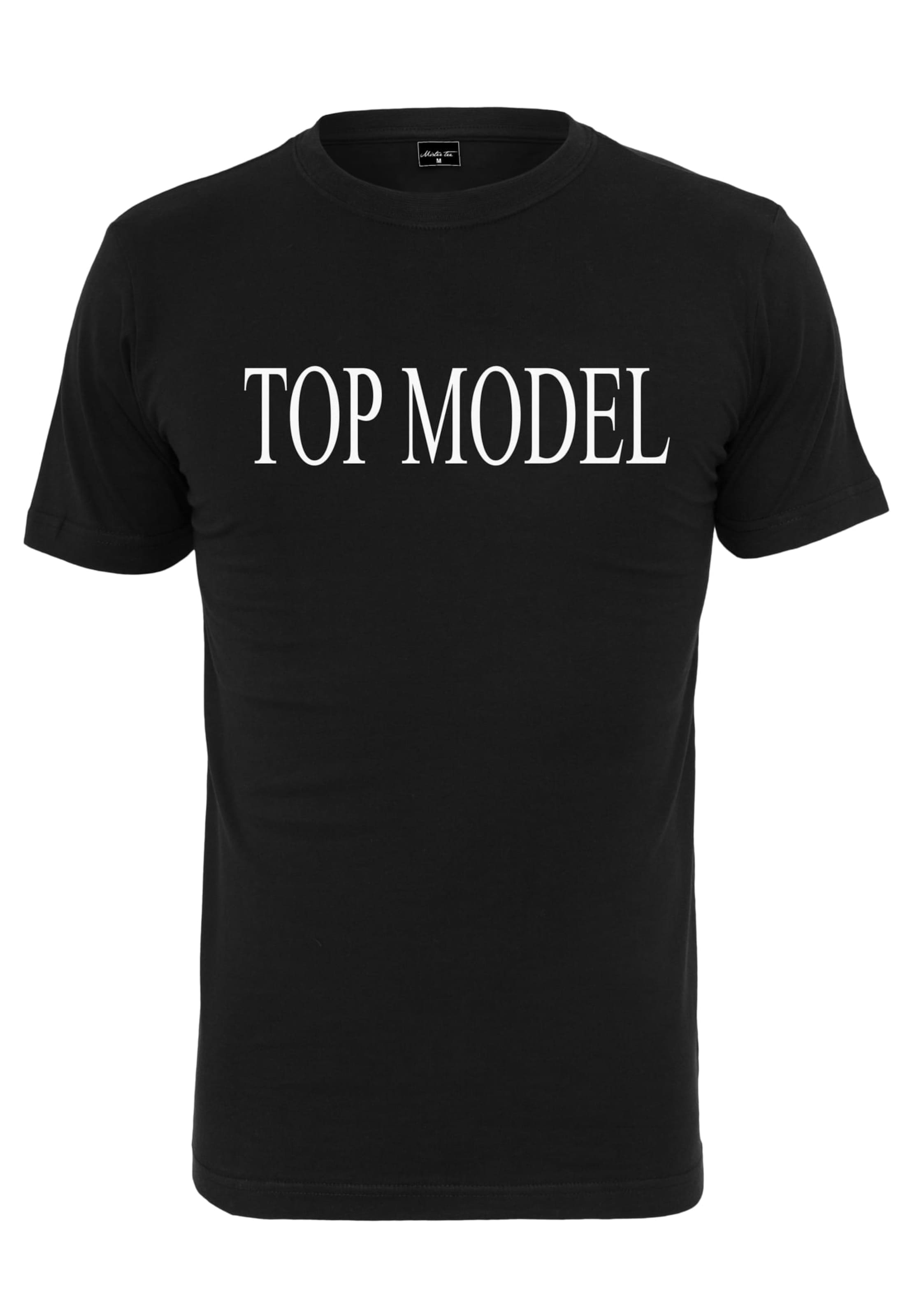 Tricou 'Top Model' de la Mister Tee pe negru: față