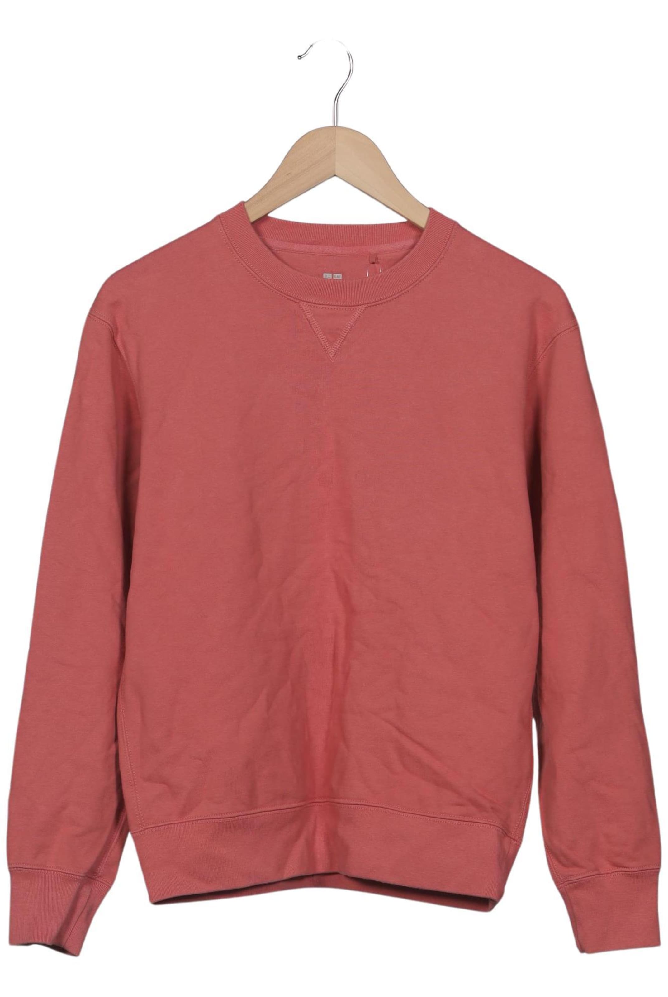 UNIQLO Sweatshirt & Zip-Up Hoodie in S in Red: front