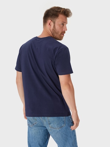 Oldskull Shirt 'Retro Refreshing Typography' in Blue