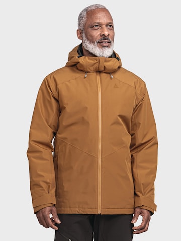 Schöffel Outdoorjas 'Wildkar' in Bruin: voorkant