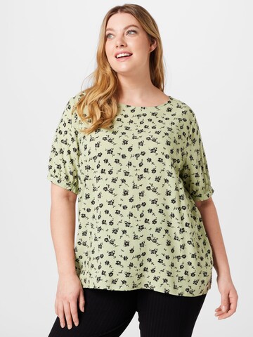 ONLY Carmakoma Blouse 'MEGAN' in Green: front