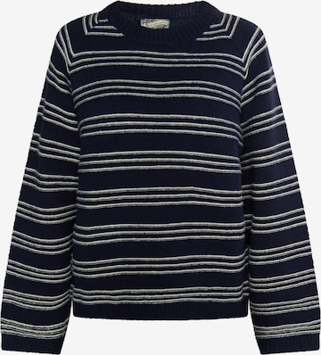 DreiMaster Vintage Sweater 'Altiplano' in Blue: front