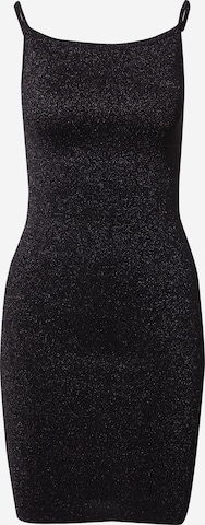 melns Neo Noir Adīta kleita 'Contima': no priekšpuses