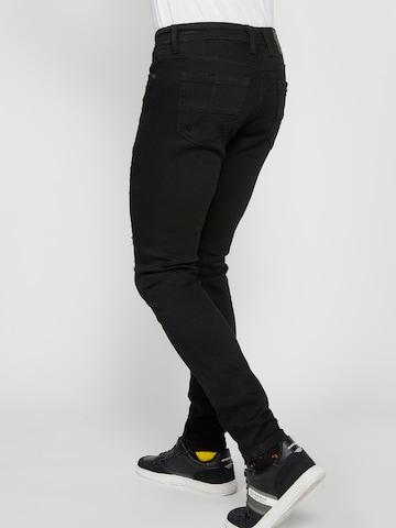 KOROSHI Slimfit Jeans i sort
