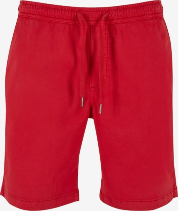 Urban Classics Regular Pants in Red: front