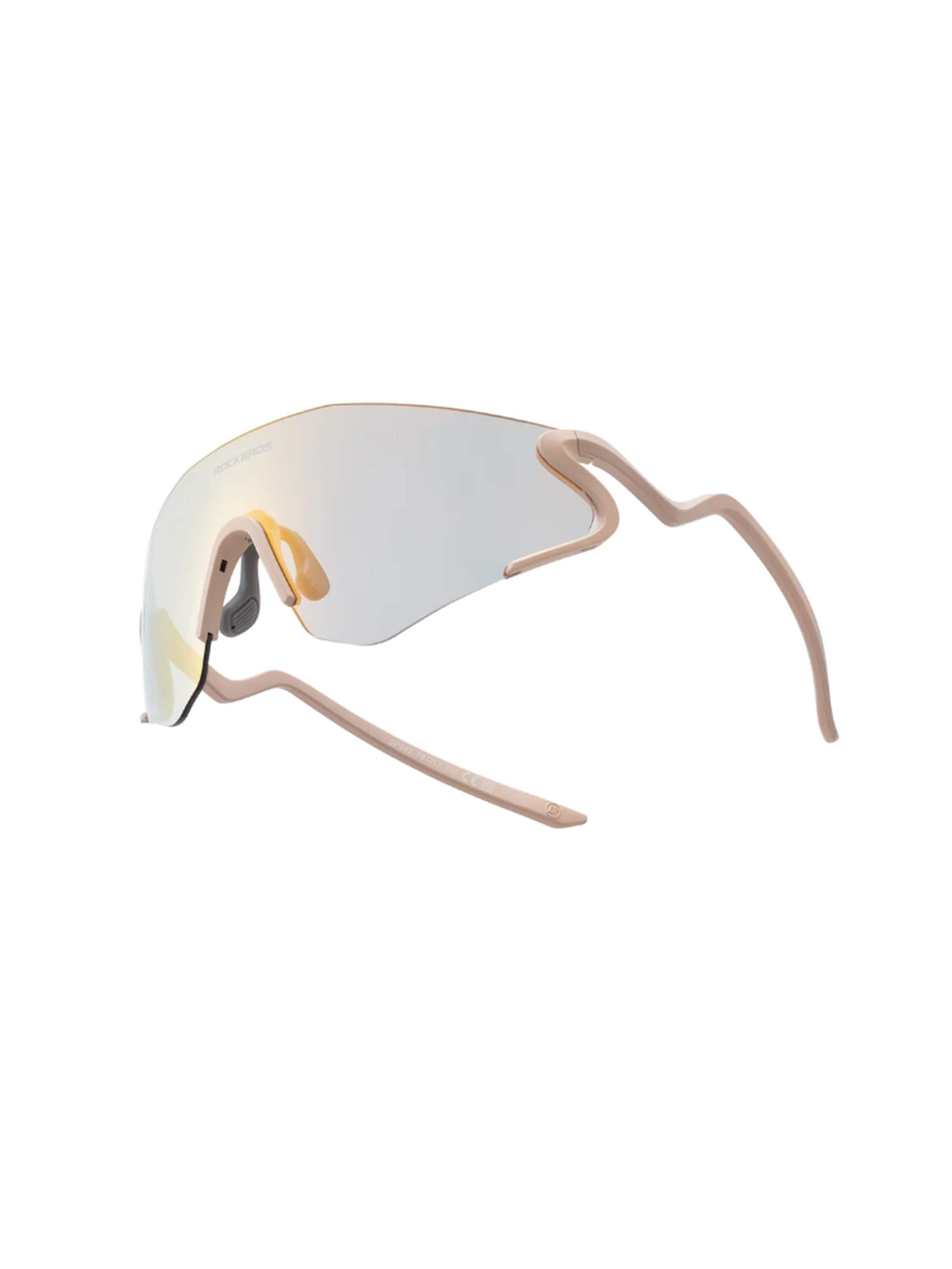 ROCKBROS Sports Glasses in Beige: front
