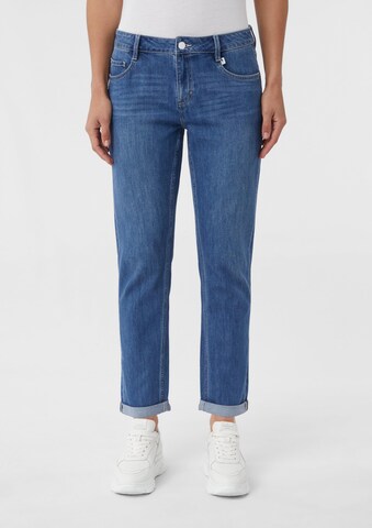 comma casual identity Loosefit Jeans in Blauw: voorkant