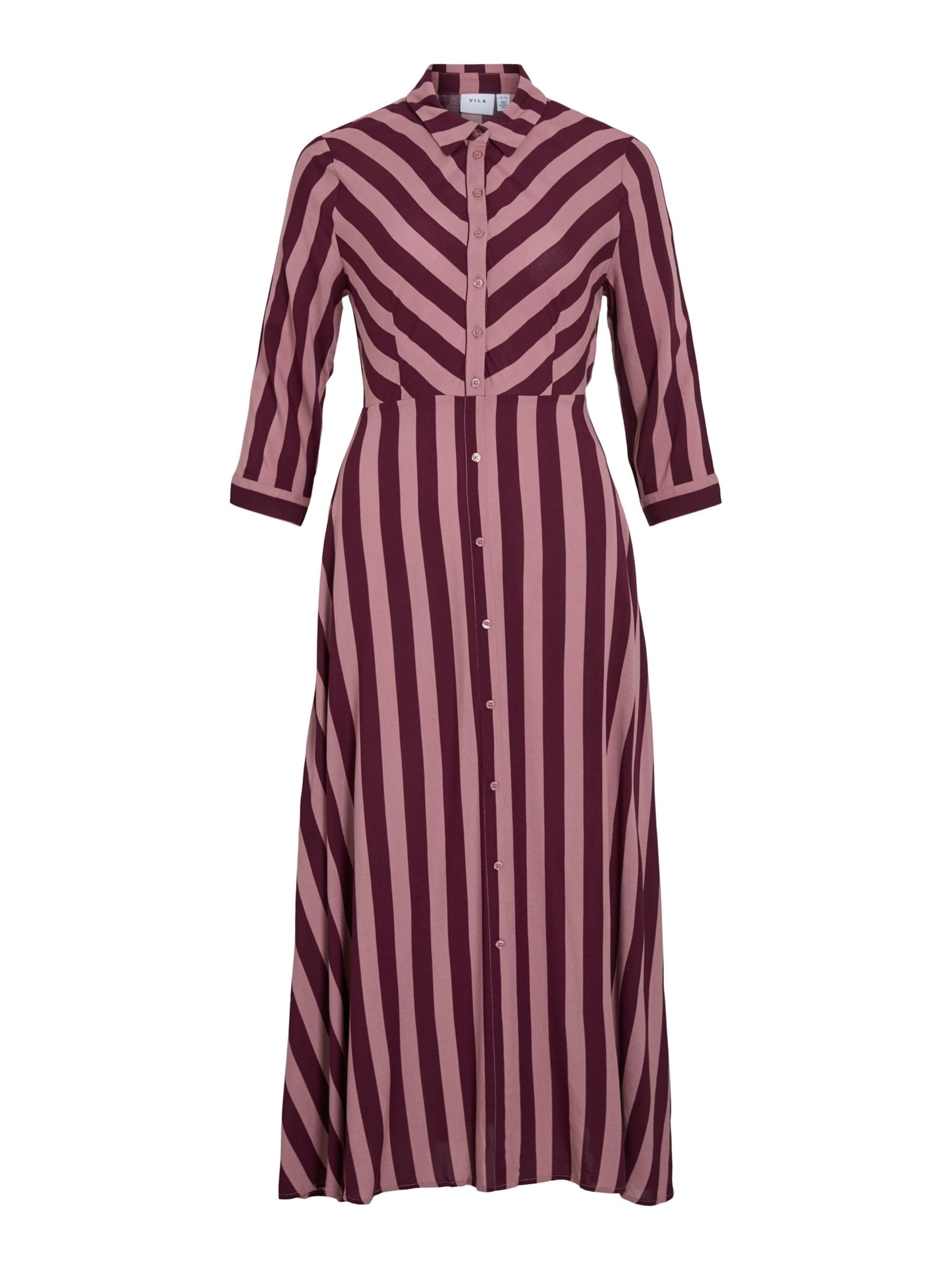 VILA - Vestido camisero 'VIAya Paya' en rojo: frente