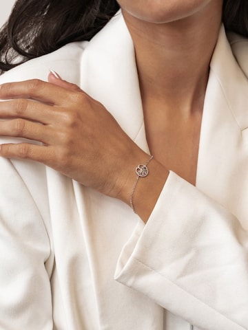 Braccialetto 'Life Flow' di Hey Happiness in argento: frontale