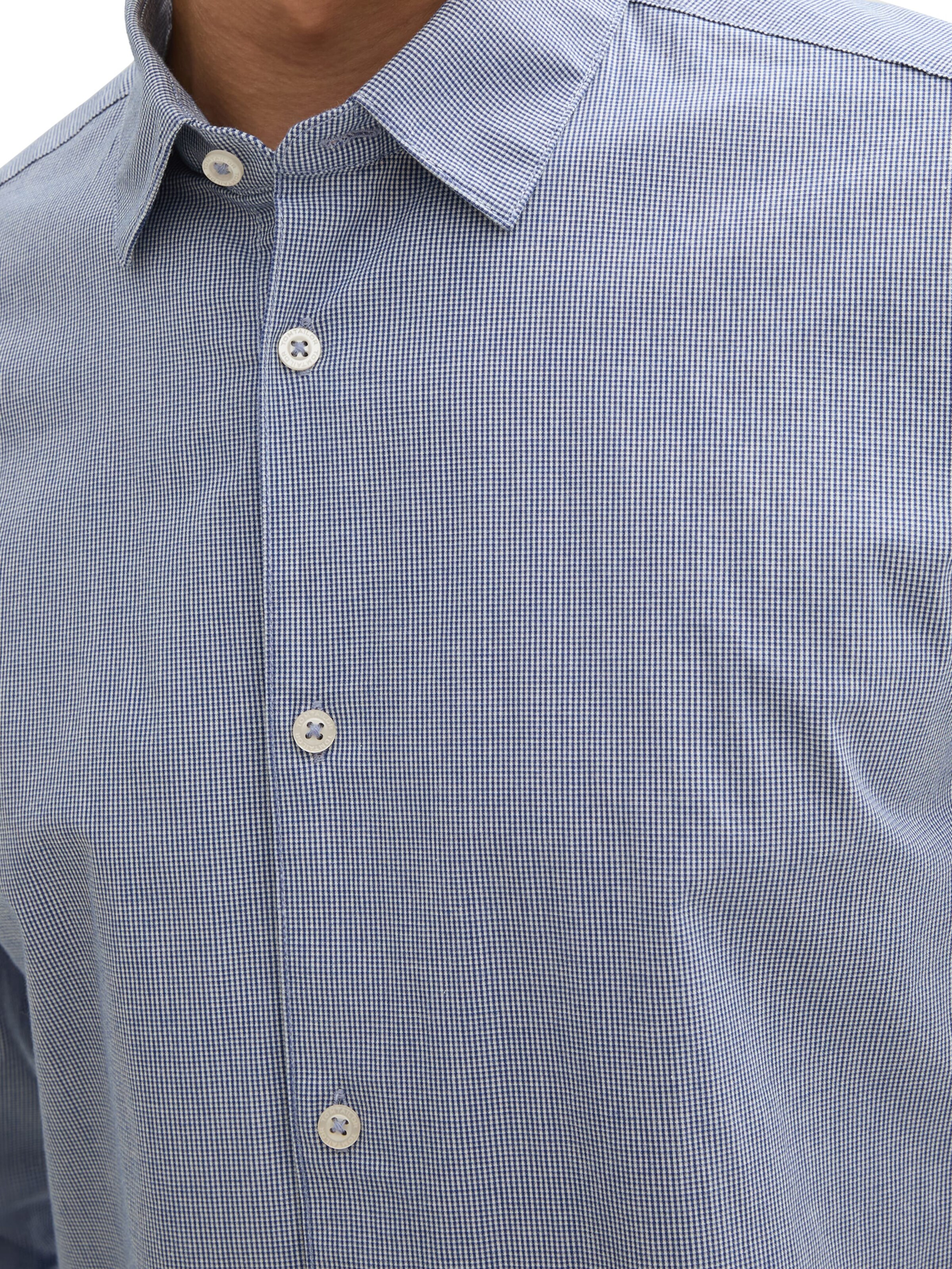 TOM TAILOR Regular fit Button Up Shirt in Blue