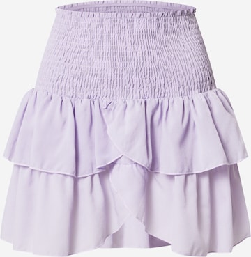 Neo Noir Skirt 'Carin' in Purple: front