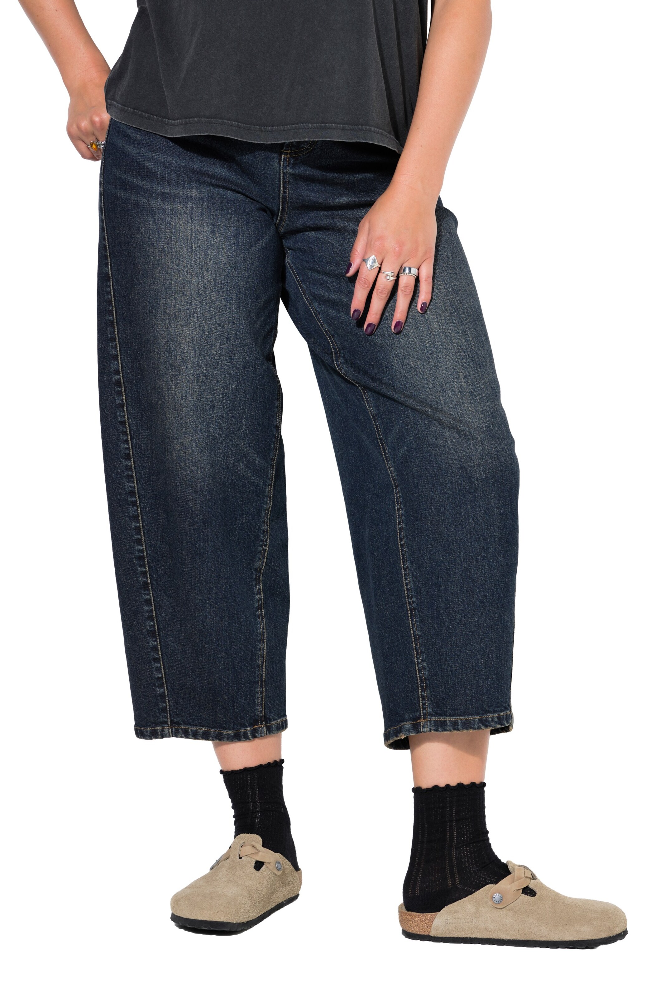 Studio Untold Wide leg Jeans in Blauw: voorkant