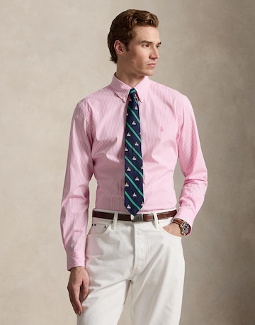 Coupe regular Chemise Polo Ralph Lauren en rose : devant