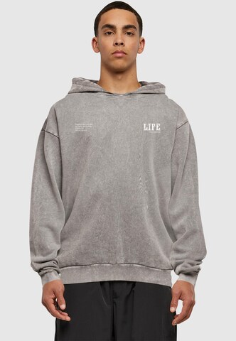 Merchcode Sweatshirt 'Life' in Grey: front