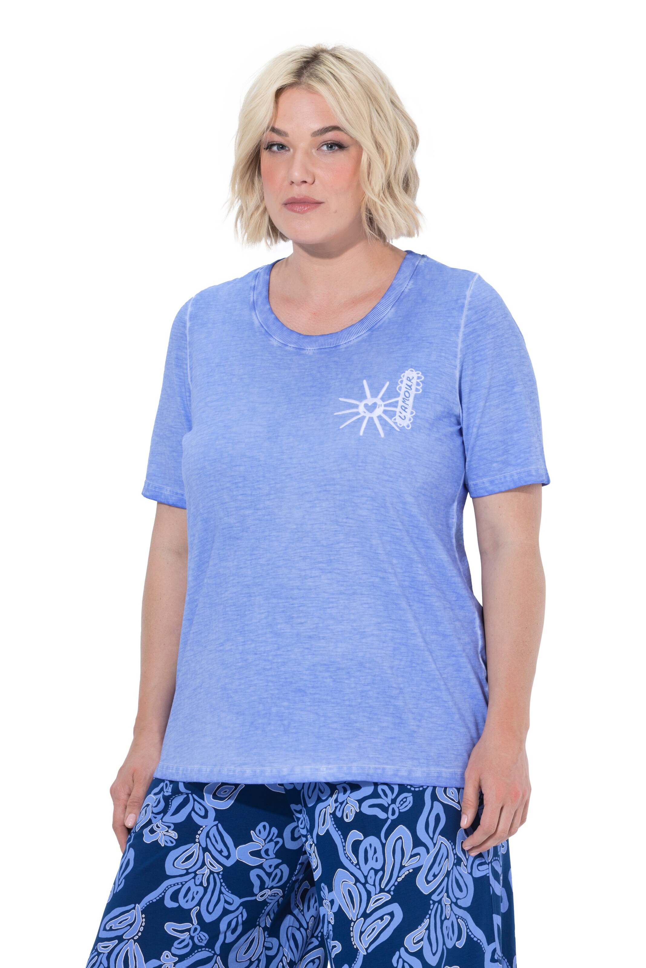 Ulla Popken Shirt in Blau: Vorderseite