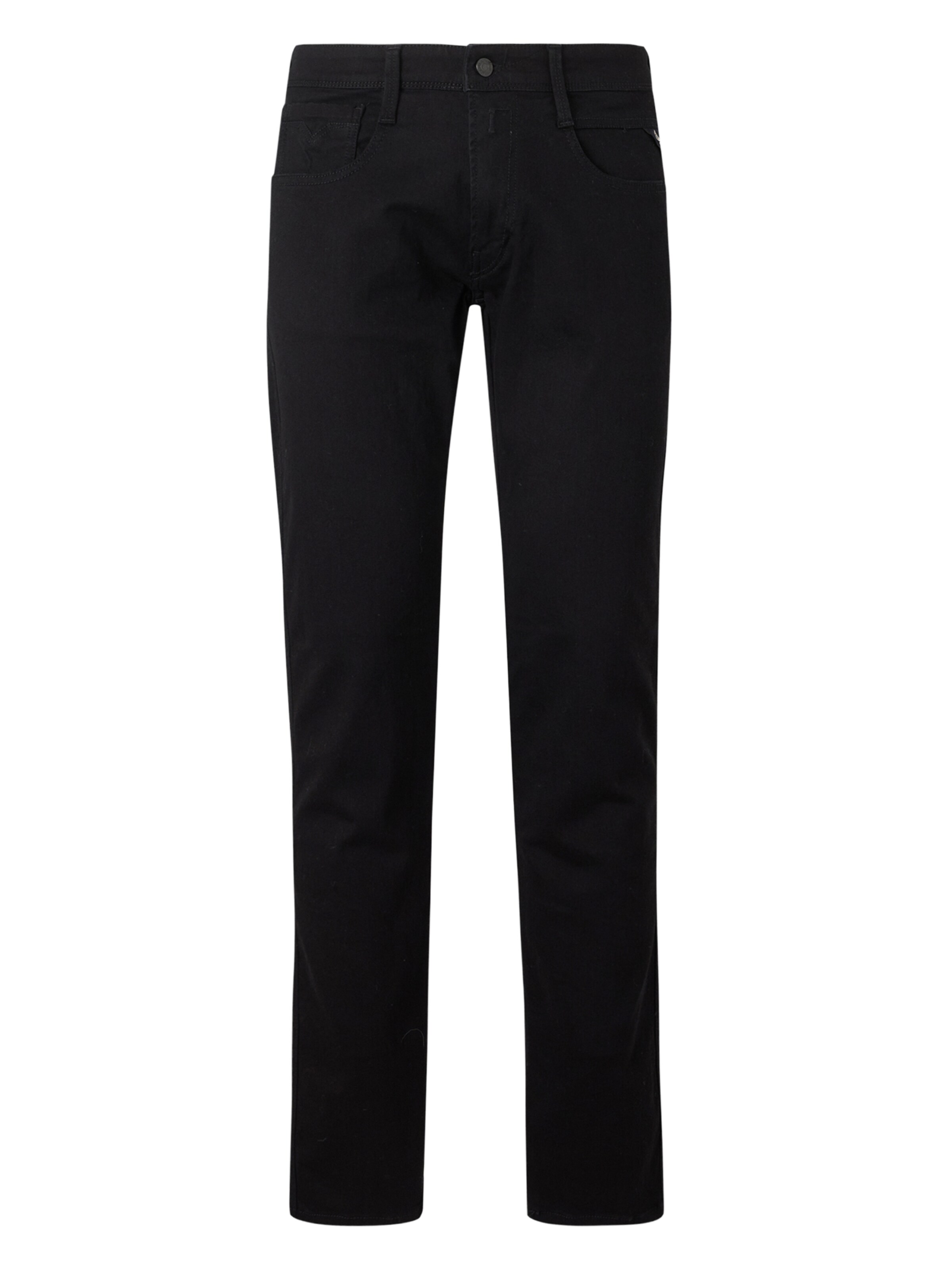 Slimfit Jeans 'ANBASS' di REPLAY in nero: frontale