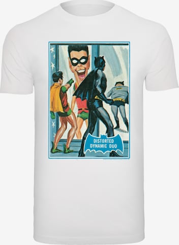 F4NT4STIC Shirt 'DC Comis Superhelden Batman TV Serie Dynamic Duo' in White: front