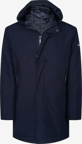 Ron Tomson Winter Coat in Blue: front