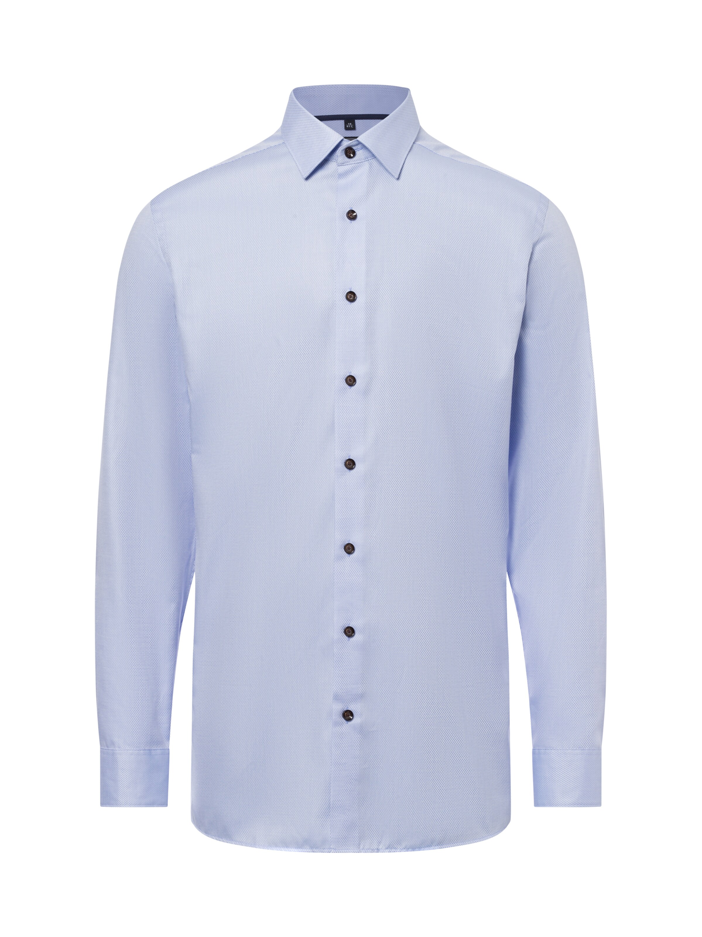 Finshley & Harding Regular fit Zakelijk overhemd in Blauw: voorkant